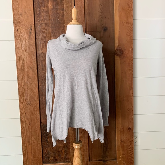 C&C California Heather Cowl Neck Long Sleeve Tunic - Picture 1 of 4